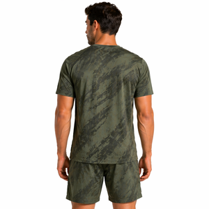 ชุดเซ็ตสองชิ้นสำหรับผู้ชาย เสื้อยืดและกางเกงขาสั้น ระบายอากาศได้ดี น้ำหนักเบา เหมาะสำหรับใส่ลำลองในฤดูร้อน ผ้าแห้งเร็ว ใช้สำหรับออกกำลังกาย ฟิตเนส และฝึกซ้อม - Product Image 4
