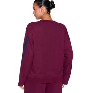 Ensemble de survêtement marron pour femmes pantalon à jambes larges avec tenue de salon décontractée à rayures marines pour les femmes - Product Image 4