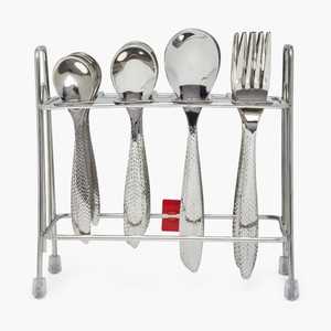 ชุดเครื่องใช้บนโต๊ะอาหารสแตนเลสสำหรับจัดเลี้ยงในงานแต่งงานโรงแรมเครื่องเงินวินเทจไฮเอนด์ทนทาน - Product Image 4