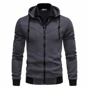 Cárdigan informal ajustado con capucha para hombre, nuevo estilo, sudadera de talla grande a la moda con estampado Digital en relieve para otoño - Product Image 3