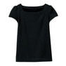 เสื้อยืดแขนสั้นทรงเข้ารูป คอเหลี่ยม ผ้าคอตตอนเจอร์ซีย์ถัก 100% ระบายอากาศได้ดี ฟรีไซส์ สีดำ รุ่น WP319-8 (LL) - Product Image 5