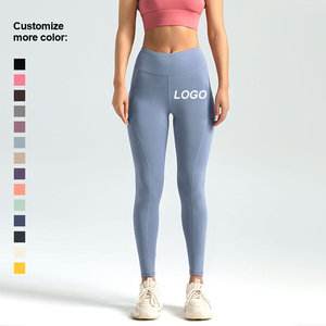 Leggings de yoga pour femmes, taille mi-haute, en Spandex/Polyester, respirants, imperméables, pour fitness et course à pied, effet push-up, séchage rapide - Product Image 4