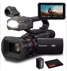 Caméscope professionnel 4K Assert New AG-CX10 avec enregistreur Atomos et sac de transport – Nouveau modèle disponible à prix réduit - Product Image 1