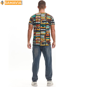 Samavia เสื้อยืดพิมพ์ลายซับลิเมชันสำหรับผู้ชายเสื้อยืดออกแบบและพิมพ์ลายได้ตามต้องการสำหรับผู้ชาย USA EU - Product Image 5