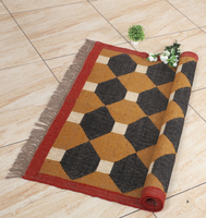 Beste Qualität 100% Wolle Jute Kelim Teppiche Luxus bestickte geometrische Vintage Blumenmuster Teppich Home Living Küche Auto 3D