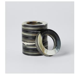 Rond de serviette en bois antique vaisselle élégant porte-serviettes en corne de buffle anneaux pour mariages Table à manger personnalisée décor à la maison - Product Image 4