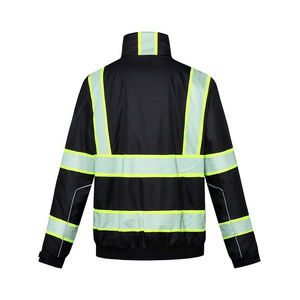 Veste de travail de sécurité réfléchissante unisexe de haute qualité, haute visibilité, imperméable, certifiée CE, en polyester, vêtements de travail pour l'industrie de la construction - Product Image 4