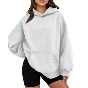 Sudaderas con capucha para mujer, sudaderas de gran tamaño, trajes de moda de otoño, suéteres informales, Tops, ropa de invierno de entrenamiento de lana - Product Image 2