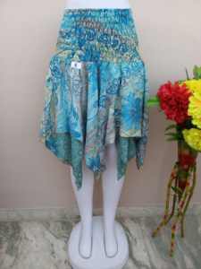 <b>Skirt</b> Women's Multi Colour Floral Printed <b>Silk</b> Viscose Design High-Waisted Mini Breathable Satin Summer Streetwear - Product Image 6