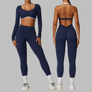 Conjunto Deportivo para Mujer para Gimnasio y Yoga, Secado Rápido, Tejido Transpirable, Sujetador Deportivo Informal con Leggings - Product Image 6