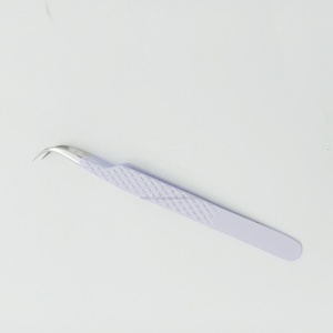 Pinzas para pestañas de etiqueta privada, pinzas profesionales de acero inoxidable, instrumento de belleza de alta calidad, color personalizado - Product Image 5