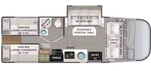 Autocaravana Usada 2023, Modelo 2024, T-h-o-r V-e-g-a-s 24.1, Remolque de Viaje Ajustable para 4-6 Personas con Cocina y Aire Acondicionado - Product Image 4