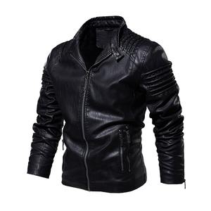 New <b>Men's</b> Leather Jacket Winter Autumn <b>Men's</b> Motorcycle <b>Coat</b> <b>Warm</b> Fashion Slim Outwear Male Brand Clothing jacket for <b>men</b> - Product Image 4