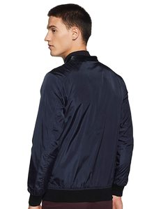 ผู้ผลิต OEM แจ็คเก็ตเบสบอลผู้ชายคุณภาพสูง แจ็คเก็ตวาร์ซิตี้ปักลายตามสั่ง แขนหนัง แจ็คเก็ตกันลม - Product Image 2