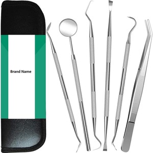 Kit d'examen dentaire en acier inoxydable de haute qualité Instrument de soins bucco-dentaires manuel de meilleure qualité pour le nettoyage des dents de remplissage - Product Image 2