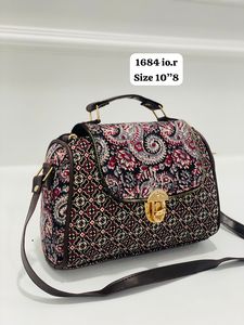 Handmade Rajasthani Women's Tote Bag New Arrival Multi-Color Cotton Fancy Handblock Print Double Partition 10\"8 Size <b>Handbag</b> - Product Image 2