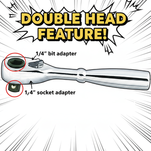 ด้ามขันแบบสั้น 72 ฟัน x 90 มม. หัวคู่ สำหรับงาน DIY ผลิตในไต้หวัน รับผลิตแบบ OEM/ODM - Product Image 2