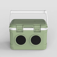 Glacière de camping moderne et tendance 13L 14L 21L 52L, glacière portable pour boissons avec haut-parleurs thermiques en PP