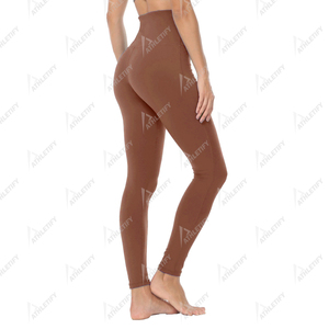 Venta al por mayor de mallas de yoga con cintura elástica para mujer medias de gimnasio de cintura alta para Fitness Yoga y ropa deportiva a granel OEM suministro de fábrica buena - Product Image 3