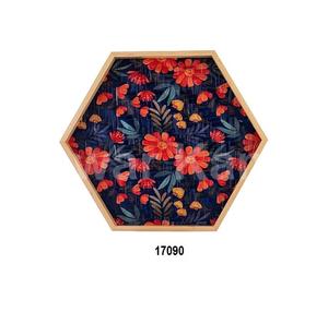 Plateau de service de café latéral rond noir en métal pour la cuisine à la maison - Product Image 6