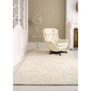 หรูหรามือ TUFTED ผ้าขนสัตว์และผ้าไหมพรมสำหรับห้องพักโรงแรม - Product Image 6