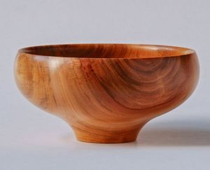 Bol à salade personnalisé en bois d'acacia naturel écologique, fait main, design minimaliste, vaisselle de mariage pour le service des aliments, Haxagon - Product Image 2