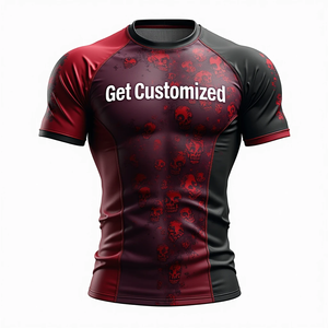 BJJ Rash Guard personnalisé Équipement MMA sublimé en gros pour l'entraînement sportif de combat compétitif - Product Image 2