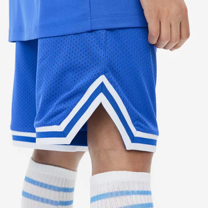 Pantalones cortos de malla relajantes y transpirables con cordón, pantalones cortos para correr de poliéster para hombres, pantalones cortos cómodos para hombres - Product Image 6