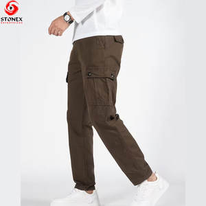 Pantalones Cargo Casuales de Lona para Hombre, Precio al por Mayor, para Invierno, con Bolsillos, Secado Rápido, Transpirables, 100% Algodón, Ligeros - Product Image 2