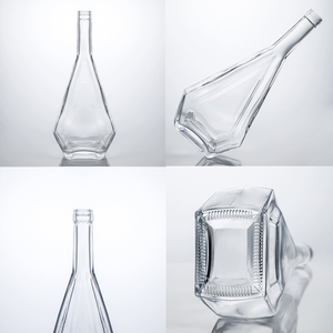 Bouteille de Brandy XO en Verre Super Flint de Luxe Forme Créative 700ml 750ml pour <span class=keywords><strong>Cognac</strong></span> Vodka Tequila Emballage avec Bouchon - Product Image 2