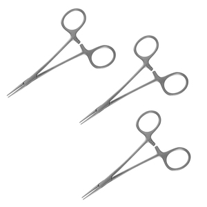 Fórceps de arteria de mosquito Halstead profesional 12,5 cm fórceps médicos quirúrgicos dentales de acero inoxidable grado DIY con soporte OEM - Product Image 2