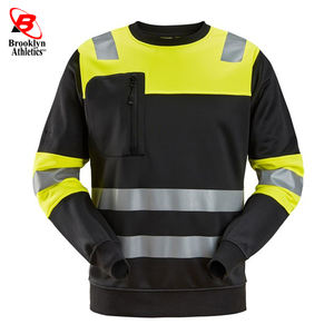 Personalizado bordado Hi Viz cuello redondo sudadera seguridad reflectante personalizado - Product Image 1