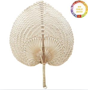 Ventilador de mano de bambú artesanal de Vietnam, producto ecológico tejido a mano, Material Natural, abanico ligero decorativo, artículo Cultural tradicional - Product Image 3