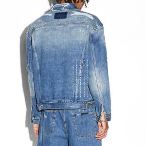 Chaquetas vaqueras informales de moda de gran tamaño de alta calidad, ropa de hombre, Chaquetas vaqueras teñidas lisas hechas en Pakistán - Product Image 4