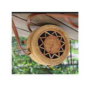 Vietnam Unique Natural Traditional Rattan Bohemian Vintage Handbag Handmade Large Beach Summer <b>Bag</b> Cheap Price - Product Image 1