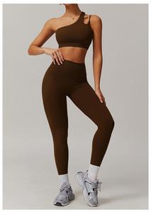 Nouvel ensemble de sport pour femmes, ensemble de vêtements de sport personnalisés de qualité supérieure, vente en gros, leggings de yoga à taille élastique, 2025 - Product Image 4