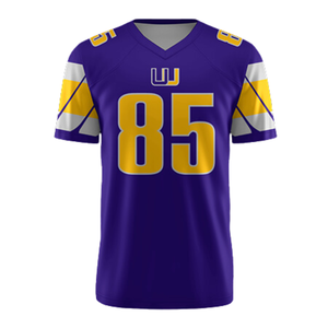 Uniforme de fútbol americano de poliéster 100% de alta calidad, diseño personalizado, diseño de impresión por sublimación, camiseta de aficionado al fútbol americano - Product Image 5