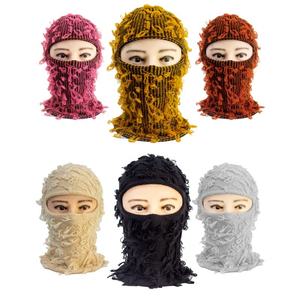 Mascarilla facial de poliéster sublimado de diseño de moda de alta calidad OEM, máscara de esquí impresa personalizada pasamontañas para deportes al aire libre - Product Image 2