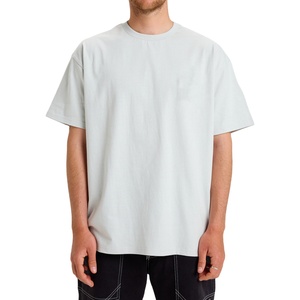 เสื้อยืดผู้ชายทรงโอเวอร์ไซส์ คลาสสิค ผ้าถัก 100% คอตตอน โลโก้ด้านหน้า สไตล์ลำลอง - Product Image 1