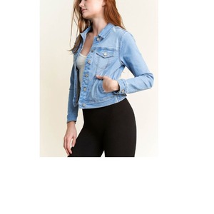 Chaqueta vaquera multicolor de talla grande, chaqueta vaquera holgada para mujer, chaqueta vaquera con bolsillos, chaquetas para mujer de BD - Product Image 3