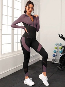 Nueva llegada 2025 de moda con cremallera para mujer chándal último diseño entrenamiento gimnasio deportes chándal fabricante - Product Image 5