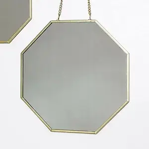 Inicio Artesanía de metal moderno y espejo Decoración interior Colgante de pared Oro - Product Image 4