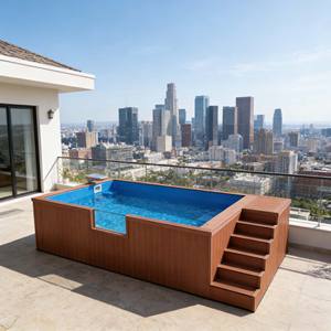 Piscina Elevada de Fibra de Vidrio, Pequeña y Grande, para Jardín Familiar, Resistente a las Grietas y a los Rayos UV, Tamaño Personalizable - Product Image 5