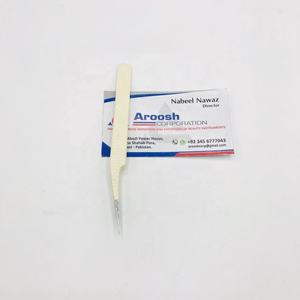 Pinzas de belleza de fibra de volumen blanco con aislamiento de agarre de diamante profesional al por mayor pestañas puntiagudas de acero inoxidable de alta calidad - Product Image 6