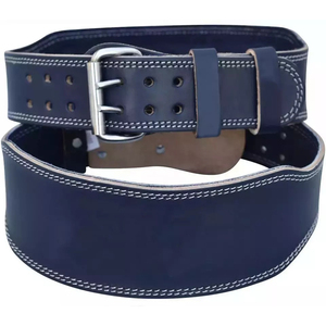 Bajo MOQ Precio de fábrica Cinturón de gimnasio de cuero personalizado Fitness Power Lifting Entrenamiento Hebilla Cinturón de levantamiento de pesas para hombres - Product Image 6
