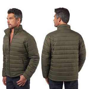 Chaqueta de Invierno Acolchada Transpirable con Capucha y Cuello Alto de Lona con Estampado Personalizado de Alta Calidad al por Mayor con su Logotipo - Product Image 4