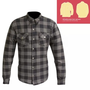 Chemises en flanelle de style moto classique fabriquées en usine, sur mesure, avec boutons recouverts réglables, 100% coton, style streetwear pour hommes - Product Image 6