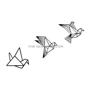 Customized Interior Iron Metal Flying <b>Birds</b> Pose Black Finished Home <b>Decorative</b> Wall Art Luxury Handmade Hot Selling - Product Image 1
