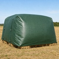 Bâche en tissu composite PP imperméable et résistante aux UV, en polyester, pour la protection des balles de foin agricoles