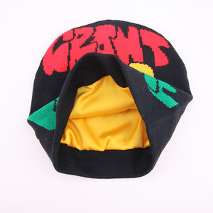 Gorro de invierno con estampado completo unisex, gorro de punto acrílico con logotipo personalizado, gorros al por mayor - Product Image 3